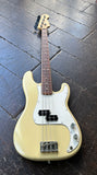2004 USA Fender Highway One Precision Bass Honey Blond Transparent finish,  white pick guard and rosewood fretboard , maple headstock