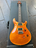2002 PRS Custom 24 Amber top black pick pick-ups, rosewood neck, bird inlays with brown headstock