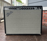 2023 Fender 65' Twin Reverb guitar amplifier, black tolex grey tolex, black control panel
