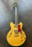 1994 Epiphone Sheraton II natural finish, old hardware, rosewood fretboard, black pearl inlays and black headstock
