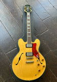1994 Epiphone Sheraton II natural finish, old hardware, rosewood fretboard, black pearl inlays and black headstock