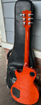 Full backside shot of 2022 Gibson Les Paul Studio Tangerine Burst