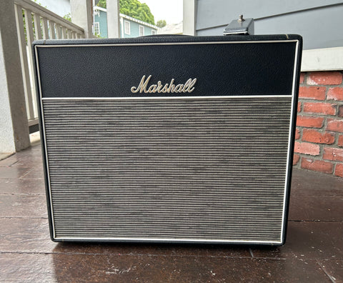 Marshall 1958X Handwired Reissue 18-Watt 2x10" Guitar Combo blue tolex, grey grill cloth, with metal single button footswitch