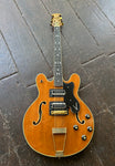 1970-1973 Ovation Thunderhead amber archtop guitar, ebony fretboard, woof hedstock