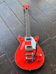 Gretsch G5232T Electromatic Tahiti Red guitar with bigsby tremolo two pick ups, Laurel fingerboard, Tahiti Red headstock
