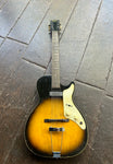 Sunburst Airline Stratatone electric guitar, single pick-up, rosewood board, black headstock