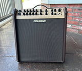 Fishman Loudbox Performer Acoustic Amplifier brown front, tan control panel and brown tolex on wood 