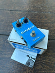 Blue Fulltone Octafuzz Pedal with two control knobs, single button footswitch