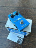 Blue Fulltone Octafuzz Pedal with two control knobs, single button footswitch