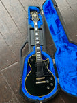 1976 Gibson Les Paul Custom Ebony finish, gold hardware, ebony fretboard, block inlays, black headstock