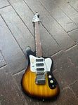 1960's Teisco Del Rey ET 320 TG-64, sunburst guitar, with silver pickguard, three pickups, rosewood neck, black headstock