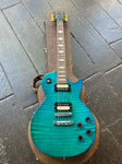 2017 Gibson Les Paul Studio Deluxe III,
Caribbean Night Turquoise, rosewood fretboard with trapezoid inlays