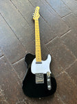 G&amp;L Tribute Series ASAT Classic black telecaster with white pickguard and pale neck and headstock