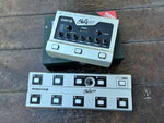 Grey BlueGuitar Amp 1 Mercury Edition with grey Remote 1 nine block buttons controls