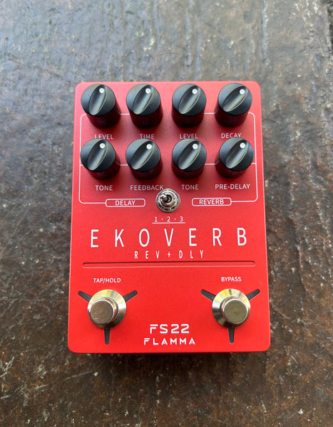 FLAMMA ( フランマ ) FS22 EKOVERB FLAMMA FS22 Ekoverb Stereo Delay & Reverb Power Requirements