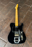 Black finish telecaster with bigsby, maple neck and headstock