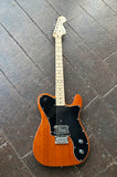 Squier Paranormal Esquire Deluxe Mocha finish, lack pickguard, chrome hardware, maple neck and headstock