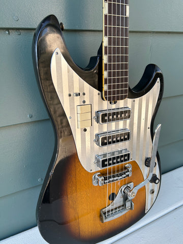 TEISCO YG-6 1960年代 ビザールギター ビンテージ 稀少色 - メルカリ