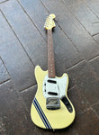 2006 Fender Mustang Olympic White Competition, rosewood neck, olympic white headstock