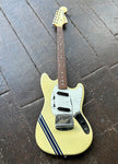 2006 Fender Mustang Olympic White Competition, rosewood neck, olympic white headstock