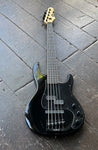  LTD AP-5 , five string bass in black finish with ebony fretboard, maple headstock, black pick ups and tuners