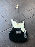 Squier 51 electric guitar in black finish with white pick-guard, rosewood neck, maple headstock