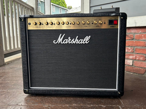 Marshall DSL40 Combo guitar amplifier, black tolex, black grill cloth, gold control panel