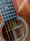 Closeup on sound hole for Recording King Tonewood Reserve Koa 12-Fret 000