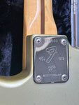 Closeup on neckplate for 1979 Fender Stratocaster 25th Anniversary