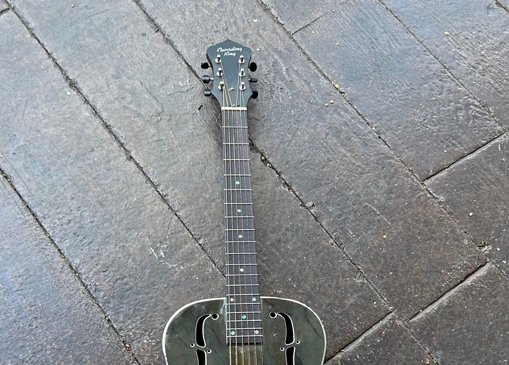 ギター Rcoa Recording King Metal Body Resonator – Moze Guitars