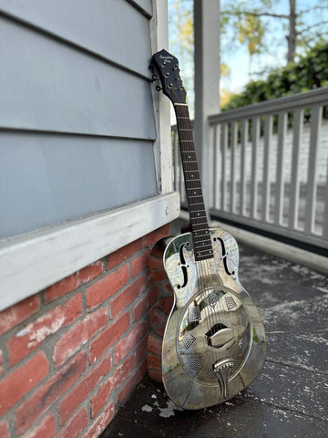 RM-998-R Recording King Metal Body Resonator. rosewood fingerboard, black headstock
