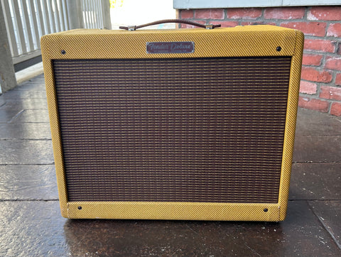 2019 Fender '57 RI Custom Deluxe 1x12" 12-watt Tube amplifier, tweed covering, brown grill cloth