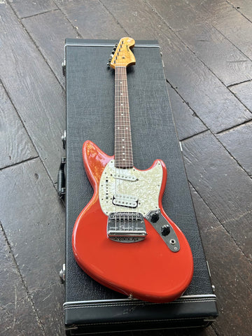 Fender Kurt Cobain Jag-Stang, Rosewood Fingerboard, Fiesta Red, electric guitar, maple headstock