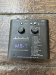 MR-1 Personal Processor Series Digital Reverb, black effect guitar pedal, two knob controls
