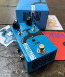 blue JAM Pedals Waterfall Chorus Vibrato Guitar Pedal with two control knobs