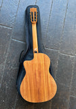 Kala Solid Mahogany Thinline Nylon Guitar