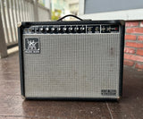 80's Music Man RD 112 One Hundred, black tolex, grey grill cloth , black control panel with eight control knobs