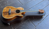 Oscar Schmidt Cutaway Koa Baritone OU55CE  with Case