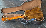 Oscar Schmidt Cutaway Koa Baritone OU55CE  with Case