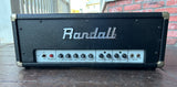 Black guitar head Randall model EG800, with white control panel