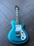 Rivolta Combinata VII  Adriatic Blue Metallic finish, with chrome hardware and rosewood fingerboard, block inlays