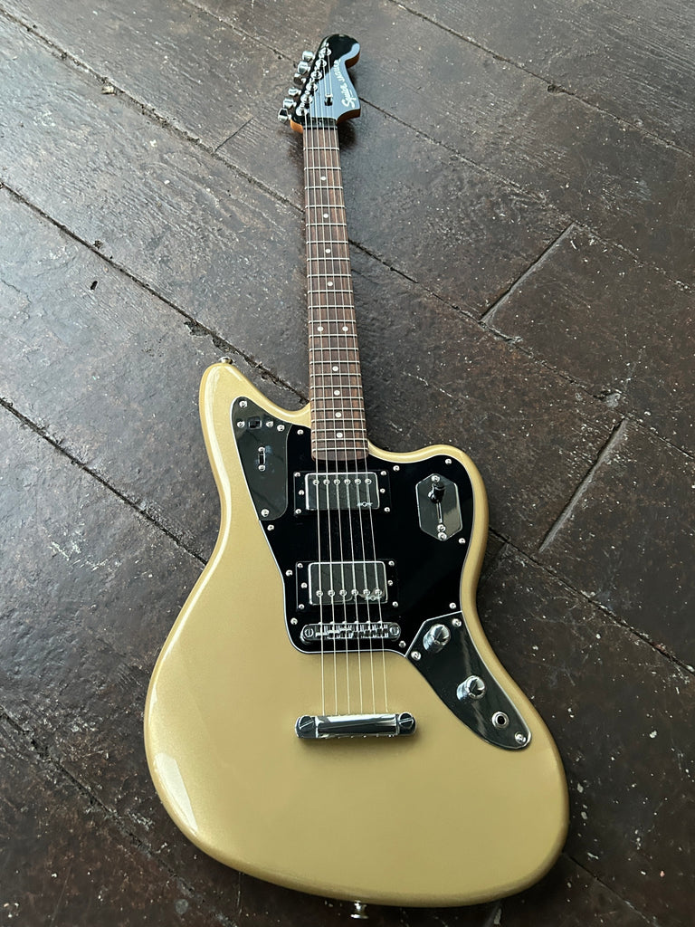 Squier Contemporary Jaguar HH ST Shoreline Gold – Moze Guitars