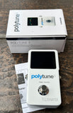 TC Electronic Polytune 3 white guitar pedal tuner with packaging
