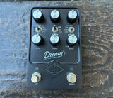 Black Dream 65 Reverb guitar pedal with six control knobs on wooden floor 