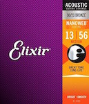 ELIXIR ACOUSTIC 80/20 BRONZE WITH NANOWEB COATING 13-56