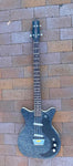 Danelectro '59DC Short Scale Bass , black sparkle finish, rosewood neck, black headstock