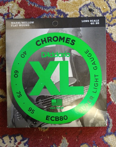 D'addario ECB80 Super Light Chromes 40-95