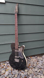 Danelectro 56 Single Cut Baritone Black Metal Flake