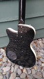 Danelectro 56 Single Cut Baritone Black Metal Flake