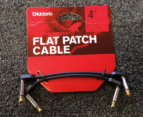 D'addario Flat Patch Cable 4"